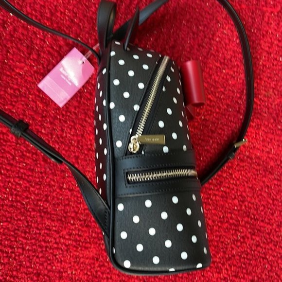 Kate Spade Disney X Kate Spade New York Minnie Dome Backpack Black Multi - Picture 4 of 16